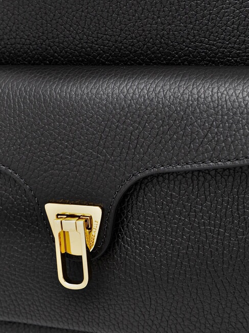 BEAT GENERATION Sac &agrave; dos en cuir martel&eacute; Noir - Sacs pour Femme