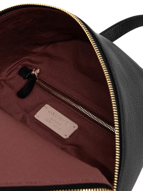 BEAT GENERATIO Sac à dos en cuir martelé Noir - Sacs pour Femme