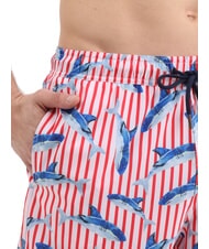 SUN68 SEASIDE Costume de plage pour homme rouge/bleu - Maillots de bain - 3