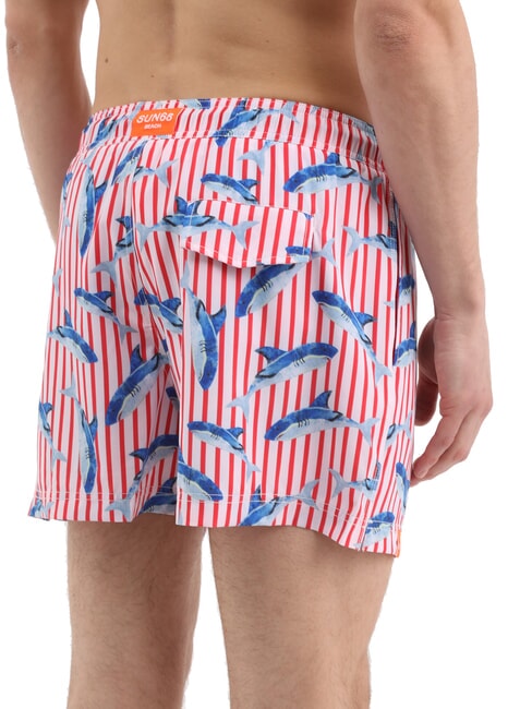 SEASIDE Costume de plage pour homme rouge/bleu - Maillots de bain