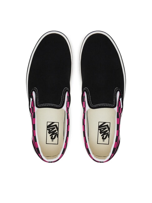 CLASSIC POP CHECK Baskets &agrave; enfiler &agrave; carreaux rose framboise - Chaussures unisexe