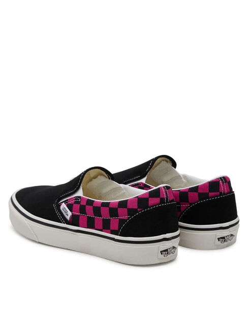 CLASSIC POP CHECK Baskets &agrave; enfiler &agrave; carreaux rose framboise - Chaussures unisexe
