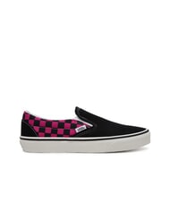 VANS CLASSIC POP CHECK Baskets &agrave; enfiler &agrave; carreaux rose framboise - Chaussures unisexe - 2