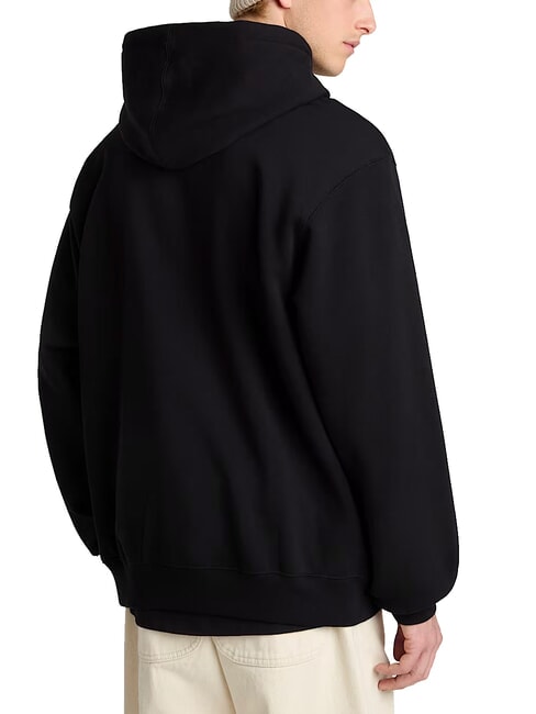 LEFT CHEST II LOOSE Sweatshirt à capuche noir - Pulls molletonnés