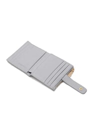 COCCINELLE METALLIC SOFT Mini portefeuille en cuir neige - Portefeuilles Femme - 2