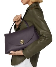 COCCINELLE NIKLA Sac à main avec bandoulière noir/cognac - Sacs pour Femme - 4