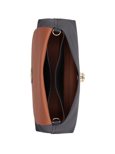 NIKLA Sac à bandoulière noir/cognac - Sacs pour Femme