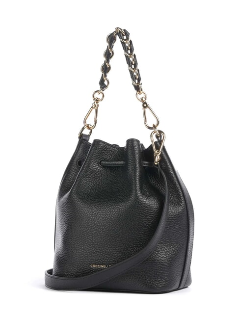BEAT GENERATION Mini seau en cuir Noir - Sacs pour Femme