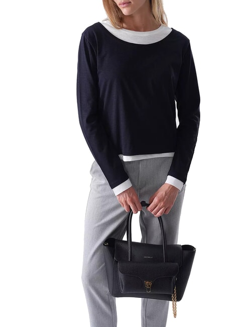 DOUBLE BEAT Sac à bandoulière Noir - Sacs pour Femme