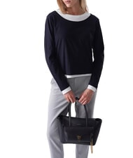 COCCINELLE DOUBLE BEAT Sac à bandoulière Noir - Sacs pour Femme - 4