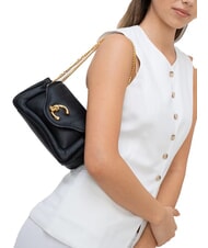 COCCINELLE C-ME FLUFFY Sac à bandoulière Noir - Sacs pour Femme - 4