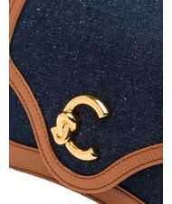 COCCINELLE C-ME DENIM Sac à bandoulière bleu den/cognac - Sacs pour Femme - 3