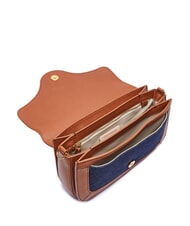 COCCINELLE C-ME DENIM Sac à bandoulière bleu den/cognac - Sacs pour Femme - 4