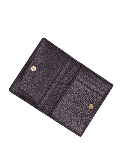 METALLIC SOFT Portefeuille en cuir prunes - Portefeuilles Femme
