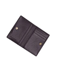 COCCINELLE METALLIC SOFT Portefeuille en cuir prunes - Portefeuilles Femme - 2
