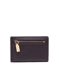 COCCINELLE METALLIC SOFT Portefeuille en cuir prunes - Portefeuilles Femme - 3