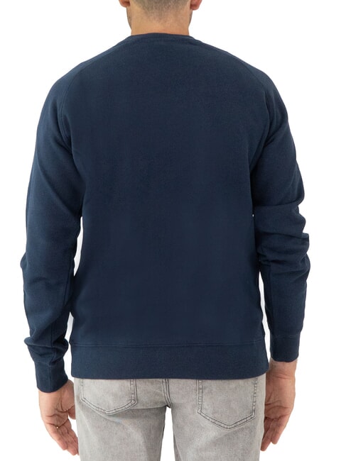 ROUND PRINT Sweat-shirt &agrave; col rond avec imprim&eacute; bleu marine - Pulls molletonn&eacute;s