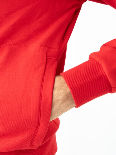 MINI LOGO Sweat-shirt col montant avec zip rouge feu - Pulls molletonnés