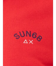 SUN68 MINI LOGO Sweat à capuche entièrement zippé rouge feu - Pulls molletonnés - 2
