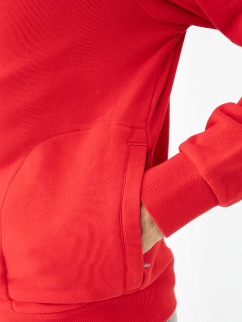 MINI LOGO Sweat à capuche entièrement zippé rouge feu - Pulls molletonnés