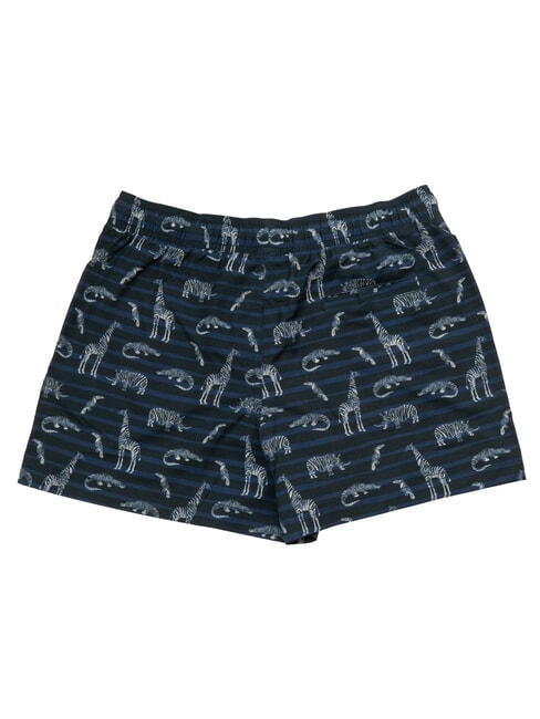 BIG PRINT Costume de plage pour homme bleu marine/blanc - Maillots de bain