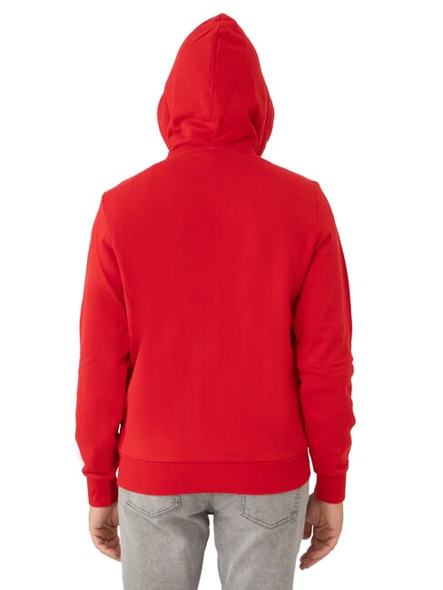 MINI LOGO Sweat &agrave; capuche enti&egrave;rement zipp&eacute; rouge feu - Pulls molletonn&eacute;s