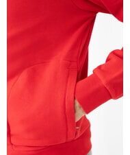 SUN68 MINI LOGO Sweat &agrave; capuche enti&egrave;rement zipp&eacute; rouge feu - Pulls molletonn&eacute;s - 3