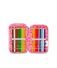 SJGANG CAT LED Trousse &agrave; crayons 3 zips avec trousse scolaire fuxiafluo - &Eacute;tuis et Accessoires - 5