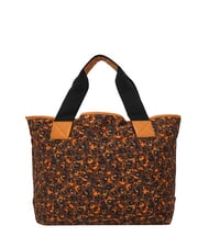 SUN68 LOGO BEACH Sac de plage en toile beige/orange fluo - Sacs pour Femme - 4