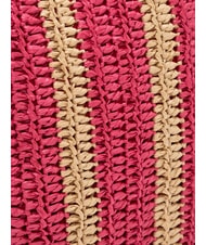 SUN68 RAFIA Sac de plage en raphia blanc crème/cyclamen - Sacs pour Femme - 3