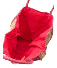 SUN68 RAFIA Sac de plage en raphia blanc crème/cyclamen - Sacs pour Femme - 4