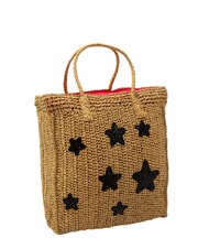 SUN68 RAFIA Sac de plage en raphia sable/cyclamen - Sacs pour Femme - 2