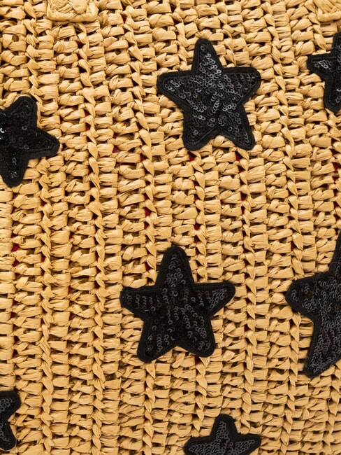 RAFIA Sac de plage en raphia sable/cyclamen - Sacs pour Femme