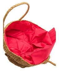 SUN68 RAFIA Sac de plage en raphia sable/cyclamen - Sacs pour Femme - 5