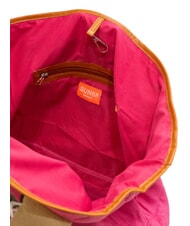SUN68 LOGO BEACH Sac de plage en toile fuchsia - Sacs pour Femme - 5