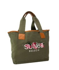 SUN68 LOGO BEACH Sac de plage en toile militaire - Sacs pour Femme - 2