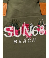 SUN68 LOGO BEACH Sac de plage en toile militaire - Sacs pour Femme - 3