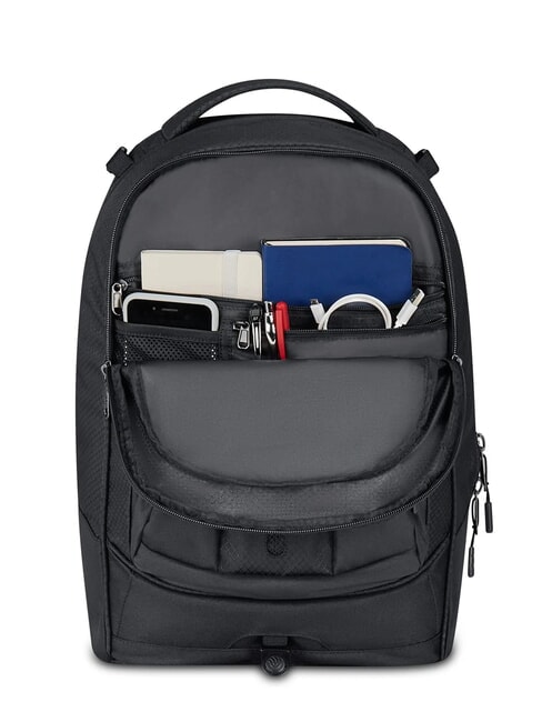 PLUS GRS LED Sac &agrave; dos trolley pour ordinateur portable 14" noir de jais - Sacs &agrave; dos &agrave; roulettes
