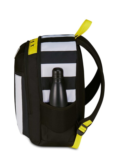 MAGIC GOAL Sac à dos extensible RAYURE NOIR / BLANC - Sacs à dos pour l'École & les Loisirs