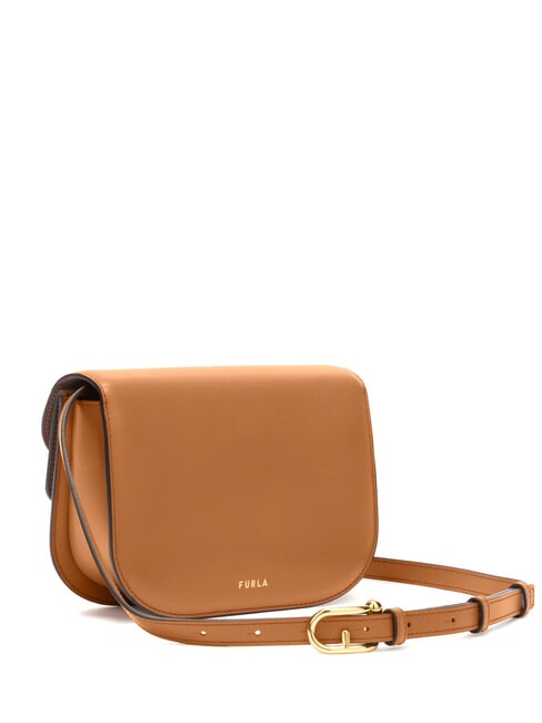 SFERA Mini sac bandoulière en cuir Brandy - Sacs pour Femme