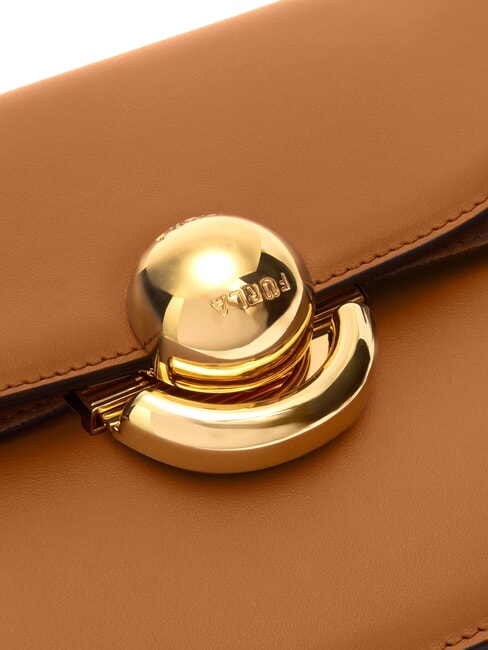 SFERA Mini sac bandoulière en cuir Brandy - Sacs pour Femme