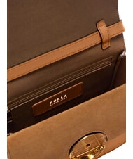 FURLA SFERA Mini sac bandoulière en cuir Brandy - Sacs pour Femme - 4