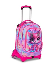 SJGANG CAT LED Sac à dos à roulettes amovible à 3 roues - Sacs à dos à roulettes