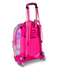 SJGANG CAT LED Sac &agrave; dos &agrave; roulettes amovible &agrave; 3 roues fuxiafluo - Sacs &agrave; dos &agrave; roulettes - 3
