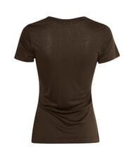 GUESS VN SS LIGHT BASIC T-shirt doux col V expresso brun - T-shirt - 2