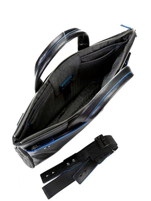 CAMPIONARIO - BLUE SQUARE SPECIAL Porte-documents pour ordinateur portable 15,6 ", en cuir Noir - Porte Documents Travail