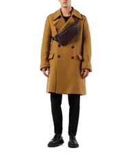 PIQUADRO CAMPIONARIO - TALLIN Pochette en cuir avec poche Noir - Sacs banane - 4