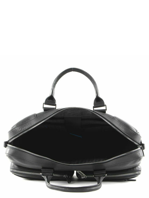 CAMPIONARIO -  NABUCCO Serviette en cuir pour pc 15,6" Noir - Porte Documents Travail