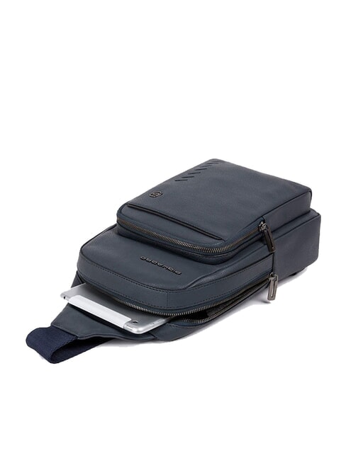 CAMPIONARIO -  NABUCCO Sac &agrave; dos en cuir &agrave; une &eacute;paule bleu - Sacs &agrave; dos pour ordinateur portable