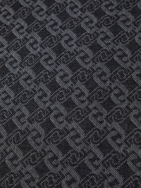 LOGO CHAIN Écharpe jacquard NOIR - Écharpes
